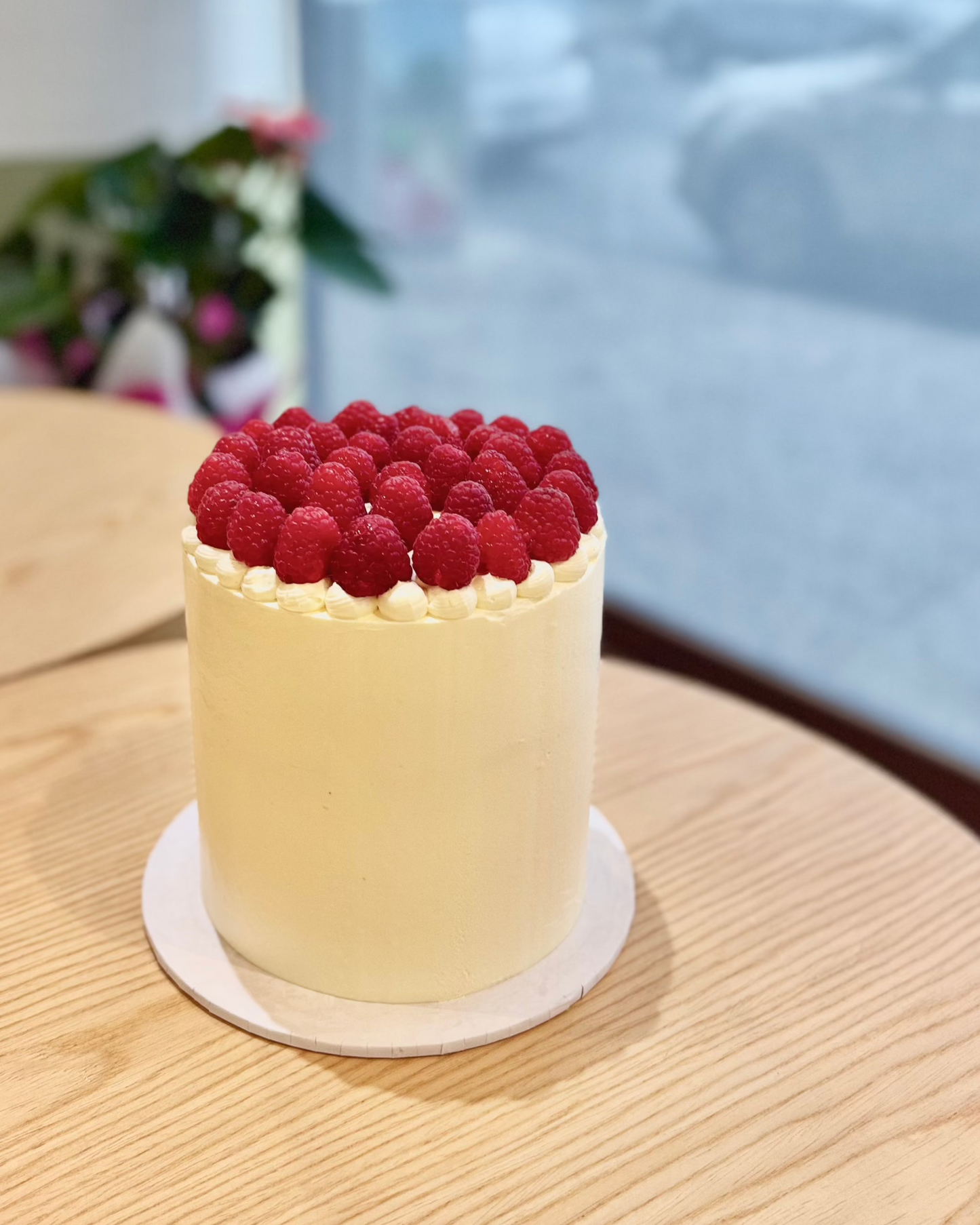 Raspberry White Cake