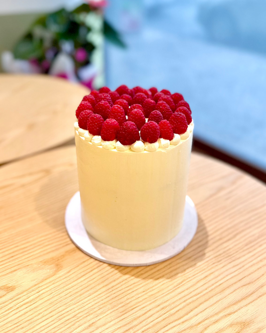 Raspberry White Cake