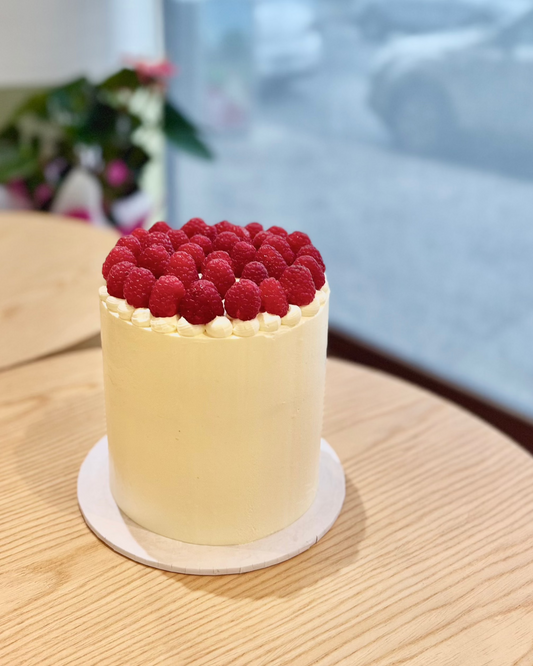 Raspberry White Cake